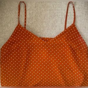 Cami top rust orange color
